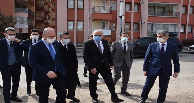 Bakan Soylu Kızılcahamam´da İncelemelerde Bulundu