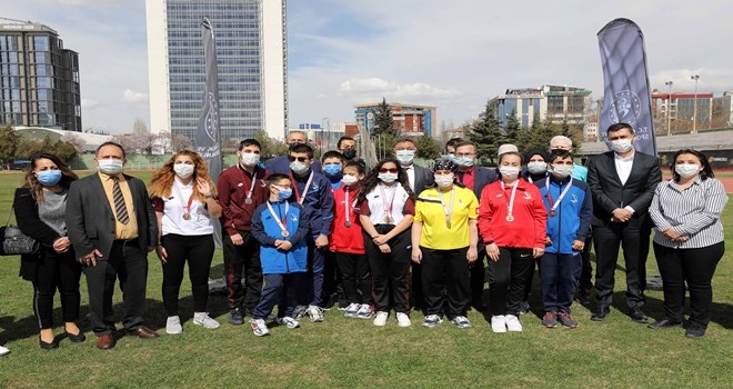 Yenimahalle´nin gören kalpleri madalyaları topladı