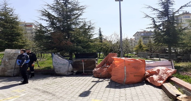 Yenimahalle´de Kağıt Toplayıcılarına Operasyon