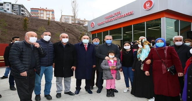 KEÇİÖREN YÜKSELTEPE´TE MEHMET DOĞAN KÜTÜPHANESİ AÇILDI