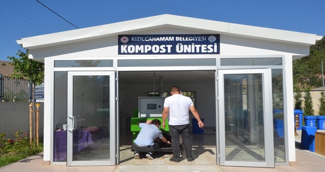 Kızılcahamam Belediyesi Aylık 400 kilogram doğal gübre üretiyor.