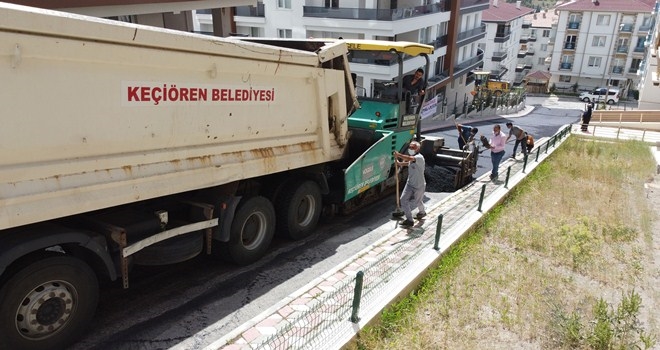 KEÇİÖREN´DE ASFALT SEZONU BAŞLADI