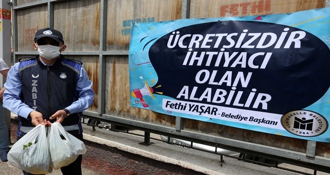 Yenimahalle´de hem pazarcıya hem vatandaşa destek