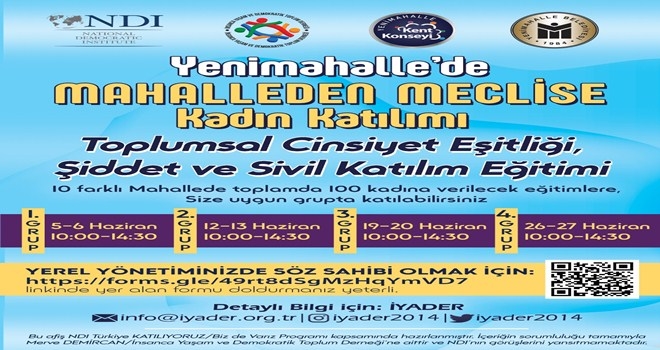 ?Mahalleden Meclise Kadın Katılımı? projesi start aldı