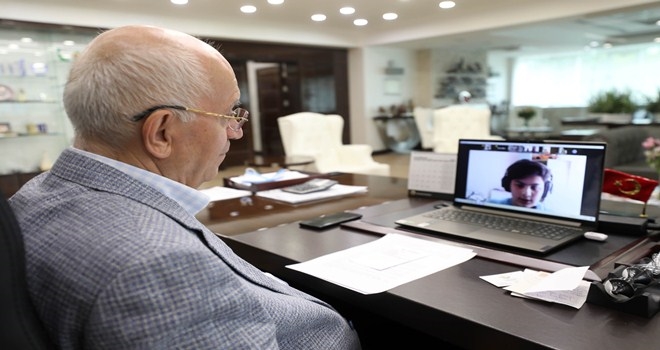 Başkan Yaşar LGS öncesi öğrencilere moral verdi