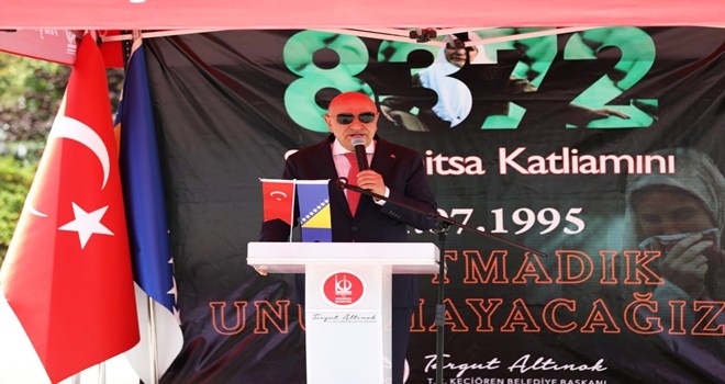 SREBRENİTSA SOYKIRIMI 26´NCI YIL DÖNÜMÜNDE KEÇİÖREN´DE ANILDI