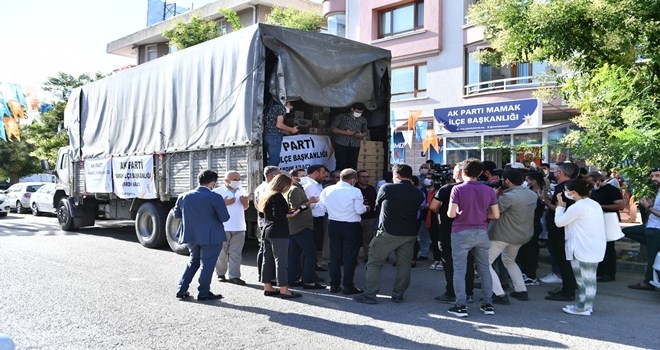 Mamak´tan Marmaris´e yardım tırı yola çıktı