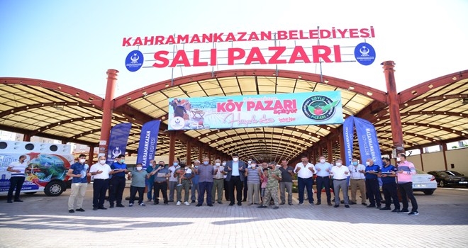 Kahramankazan Köy Pazarı açıldı