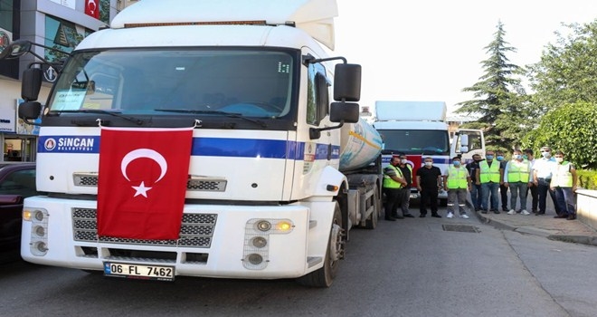 Sincan Belediyesinden Manavgat´a Destek