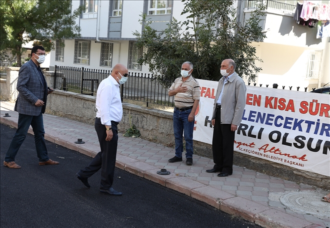 BAŞKAN ALTINOK´TAN ASFALT DENETİMİ