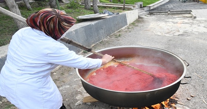 Mamak´ta organik ürünler sofraları süslüyor