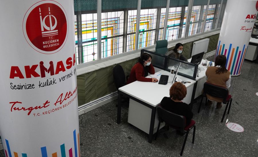 KEÇİÖREN BELEDİYESİ 2021’DE  71 BİN 556 TALEBİ KARŞILADI