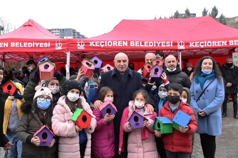 KEÇİÖREN’DE KUŞLAR YUVALARINA KAVUŞTU 