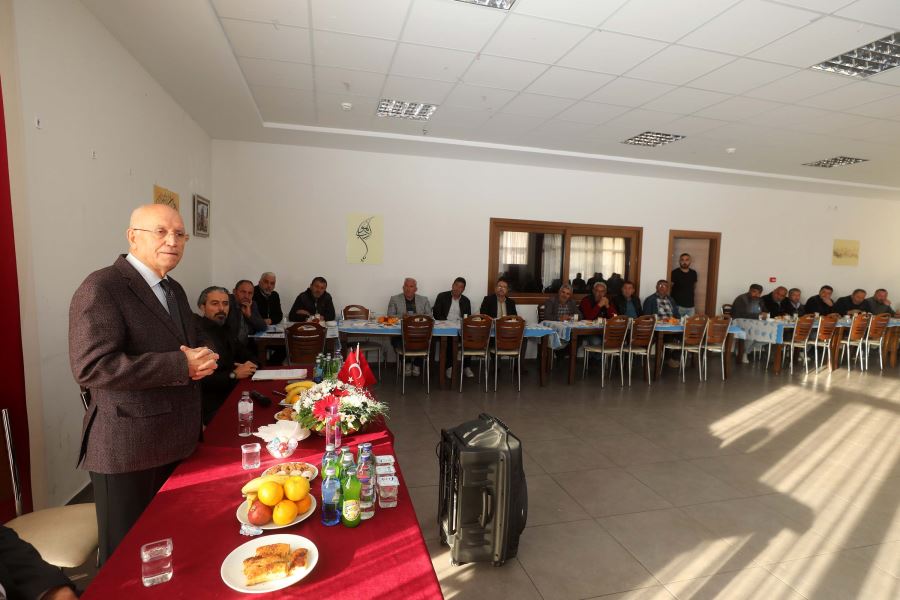 Başkan Yaşar mermerci esnafıyla buluştu