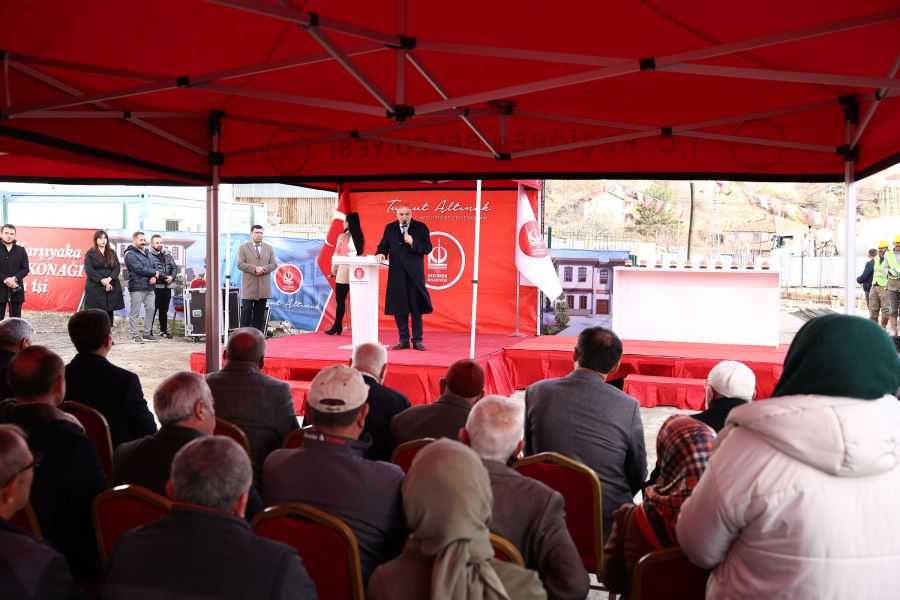 KEÇİÖREN’DE YENİ MAHALLE KONAĞI VE  KÜLTÜR MERKEZİNİN TEMELLERİ ATILDI