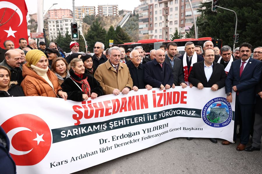 SARIKAMIŞ ŞEHİTLERİ KEÇİÖREN’DE ANILDI 