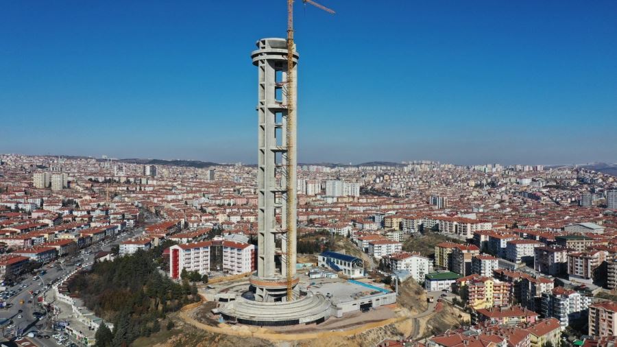 CUMHURİYET KULESİ YÜKSELMEYE DEVAM EDİYOR