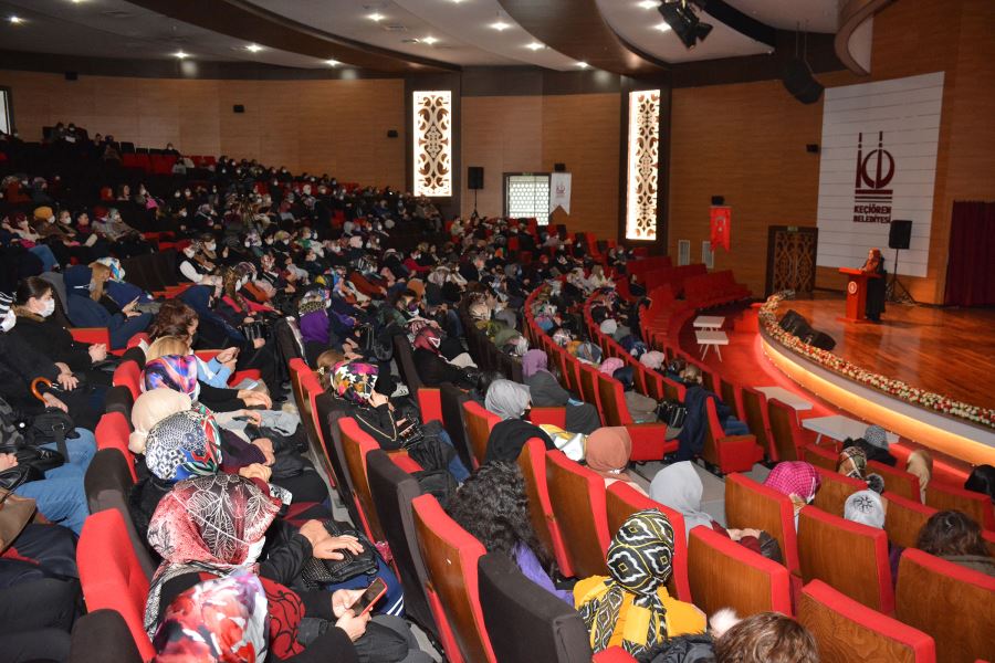 KEÇİÖREN’DE ‘AİLE İÇİ ŞİDDETİN ÖNLENMESİNDE  YÖNELİK DİNİ REFERANSLAR’ ANLATILDI