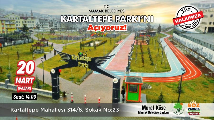 Mamak Kartaltepe Parkı açılıyor