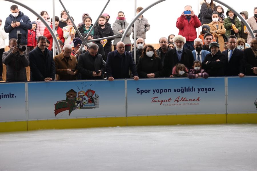 AHMET ÇALIK BUZ PATENİ PİSTİ VE  SPOR TESİSLERİ KEÇİÖREN’DE AÇILDI