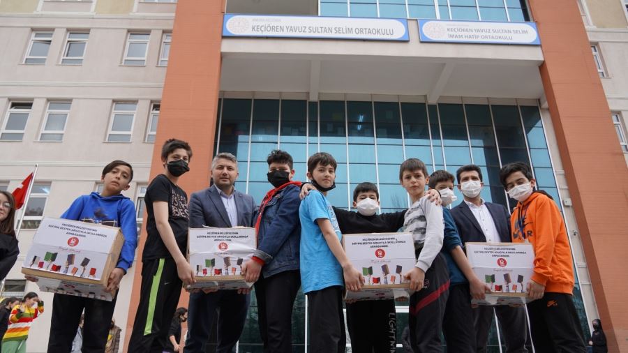 KEÇİÖREN BELEDİYESİNDEN EĞİTİME KİTAP DESTEĞİ 