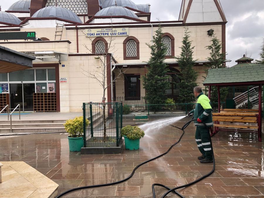 KEÇİÖREN’DEKİ CAMİLERDE SIKI TEMİZLİK 
