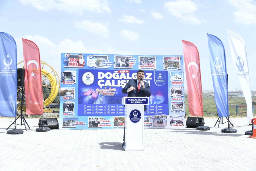 Kahramankazan’da köylere doğalgaz seferberliği sürüyor