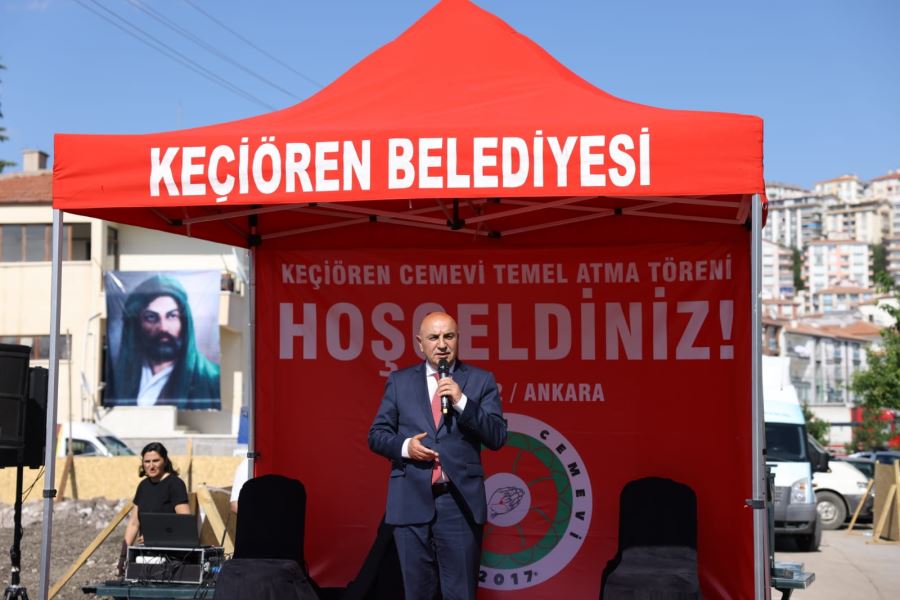 KEÇİÖREN CEMEVİ’NİN TEMELLERİ TÖRENLE ATILDI