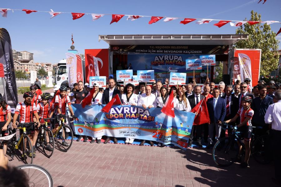 KEÇİÖREN AVRUPA SPOR HAFTASI ETKİNLİKLERİNE SAHNE OLDU