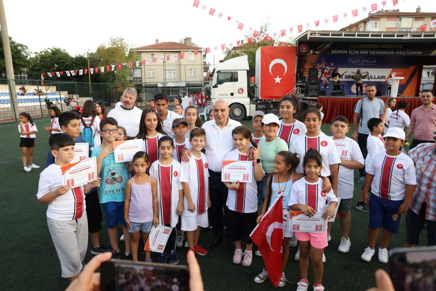 KEÇİÖREN’DE 5 BİNDEN FAZLA ÖĞRENCİ  YAZ SPOR OKULLARINDAN FAYDALANDI
