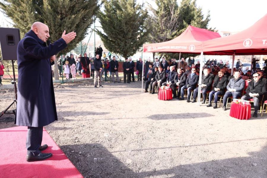 KEÇİÖREN HİSAR MAHALLESİ KAPALI  SPOR SALONU’NUN TEMELLERİ ATILDI