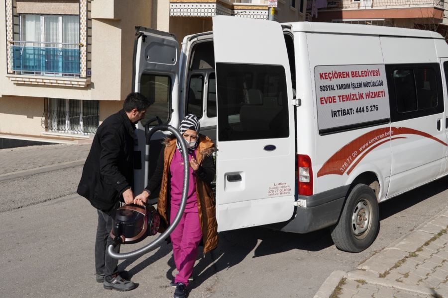 KEÇİÖREN BELEDİYESİNDEN ÖĞRENCİ EVLERİNE TEMİZLİK HİZMETİ