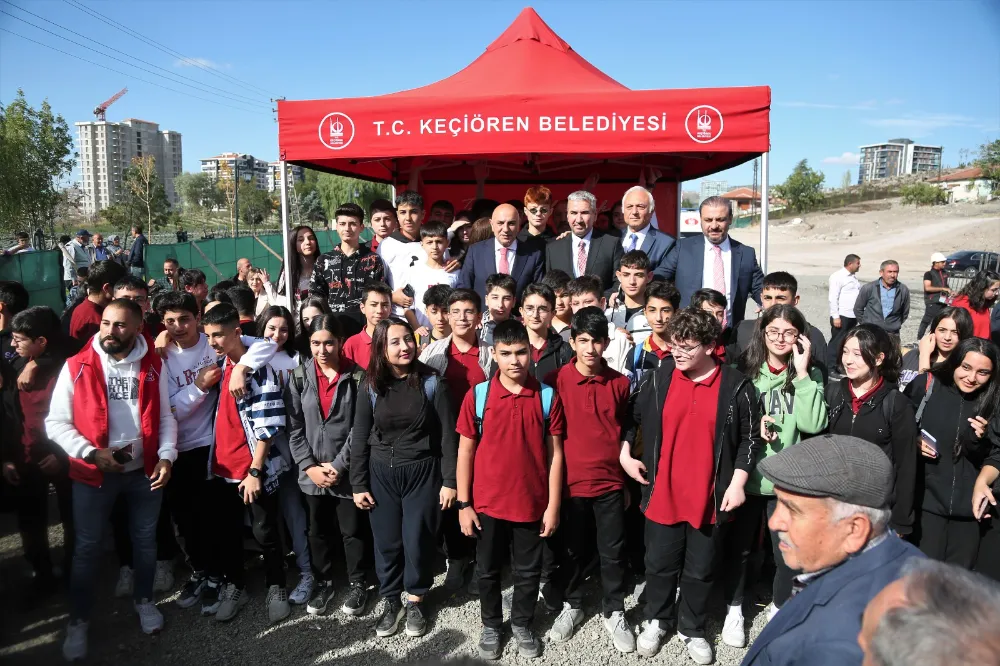 KEÇİÖREN’DE LAVANTA BAHÇESİ KAPALI SPOR SALONU’NUN TEMELİ ATILDI