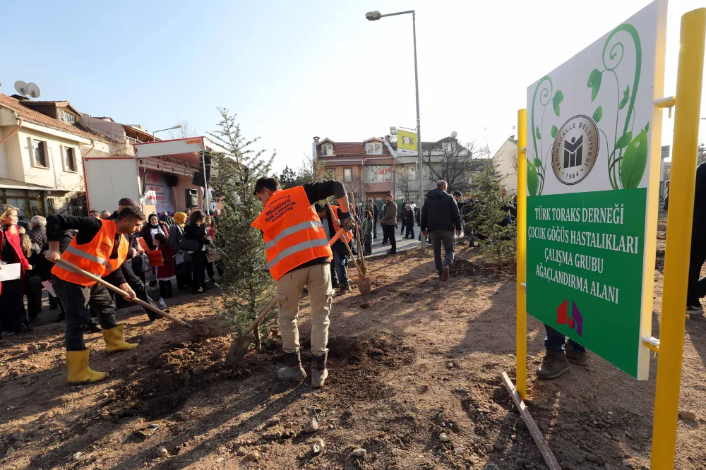 Yenimahalle’de 250 fidan toprakla buluştu