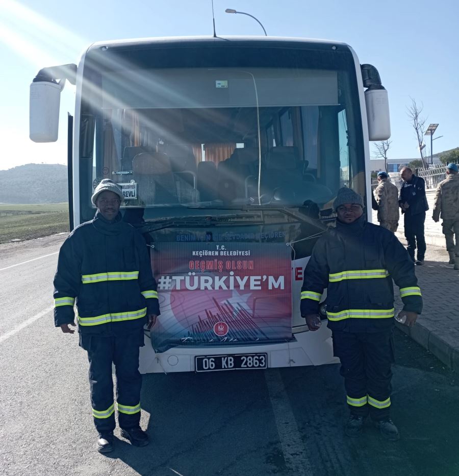 KEÇİÖREN BELEDİYESİNDEN DEPREM BÖLGESİNDE ŞEHİR İÇİ ULAŞIM HİZMETİ 