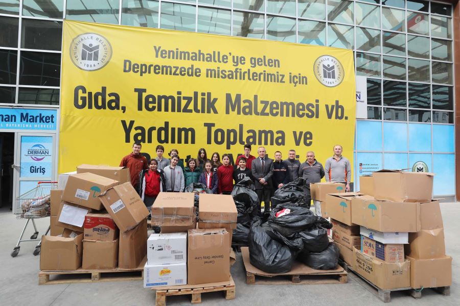 Öğrencilerden depremzedelere destek