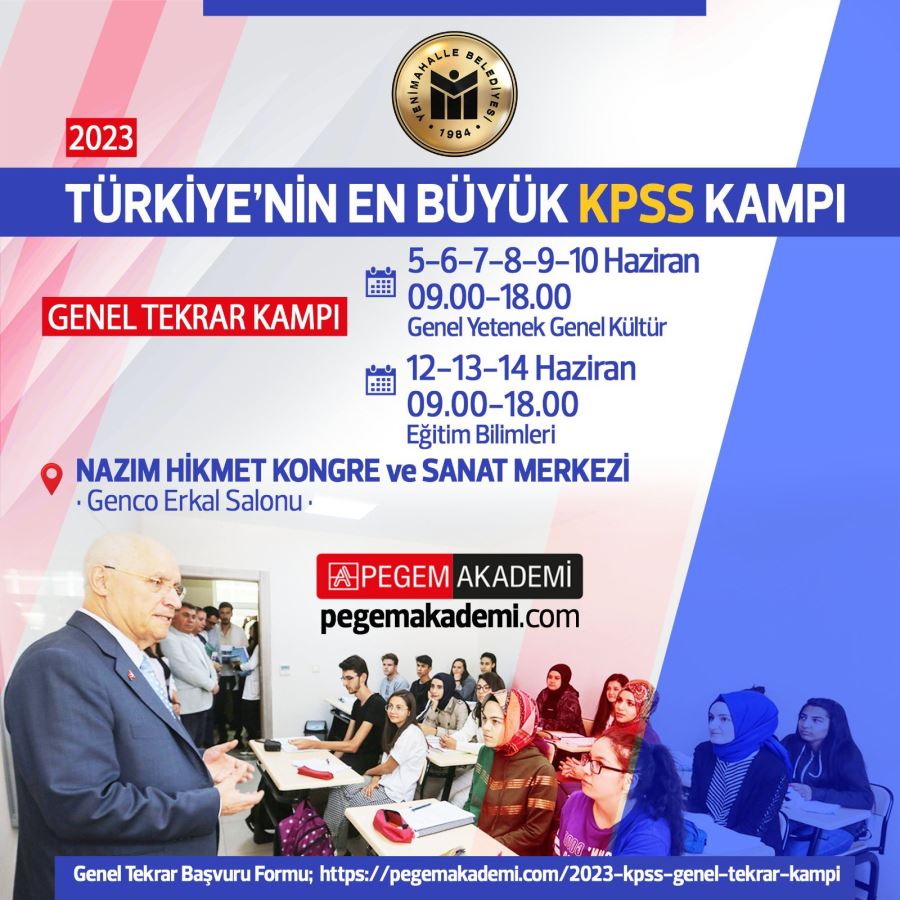 KPSS kampı Yenimahalle’de başlıyor