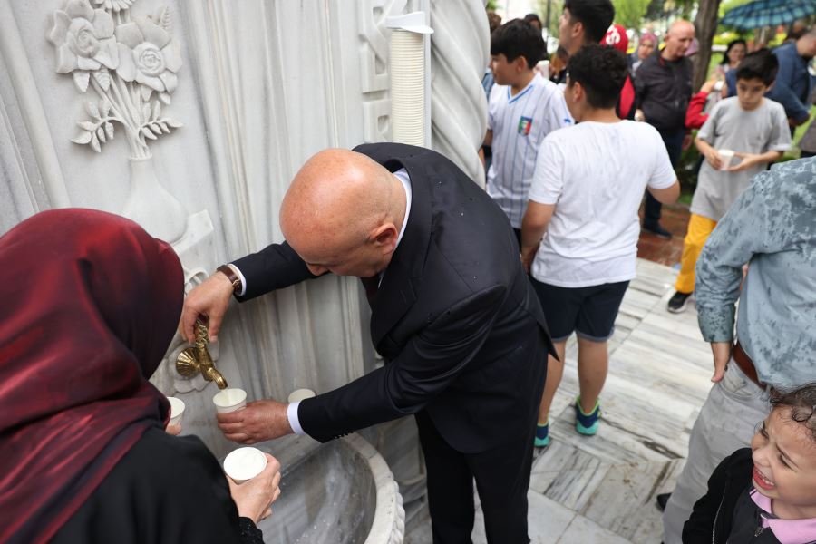 DÜNYA SÜT GÜNÜ’NDE KEÇİÖREN’DEKİ ÇEŞMEDEN SÜT AKTI