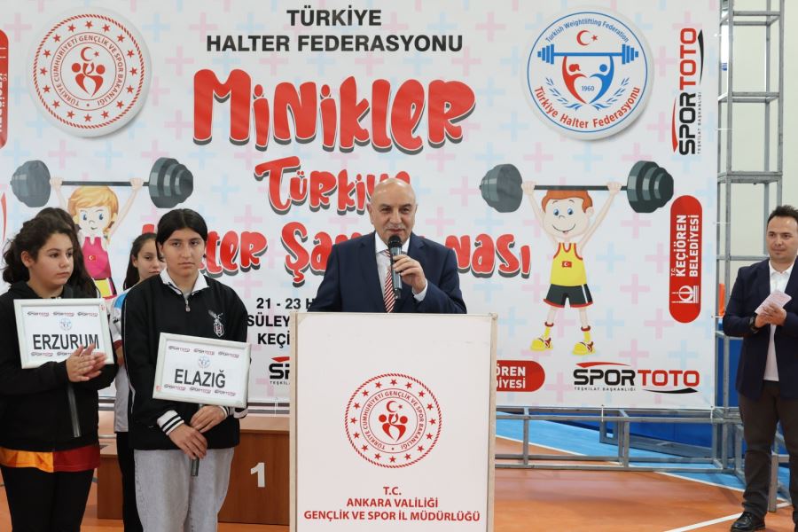 MİNİKLER TÜRKİYE HALTER ŞAMPİYONASI KEÇİÖREN’DE DÜZENLENİYOR