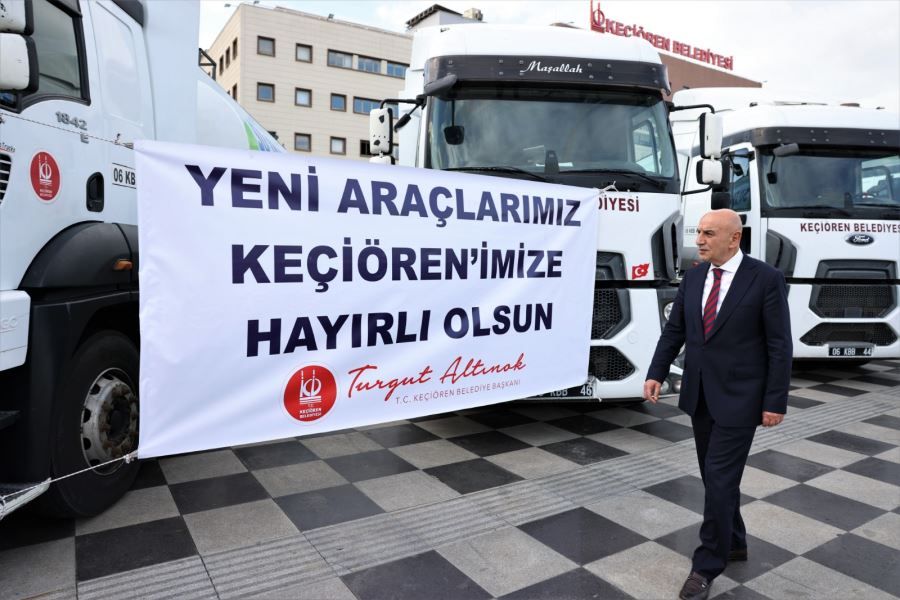 KEÇİÖREN BELEDİYESİNİN YENİ HİZMET ARAÇLARI 