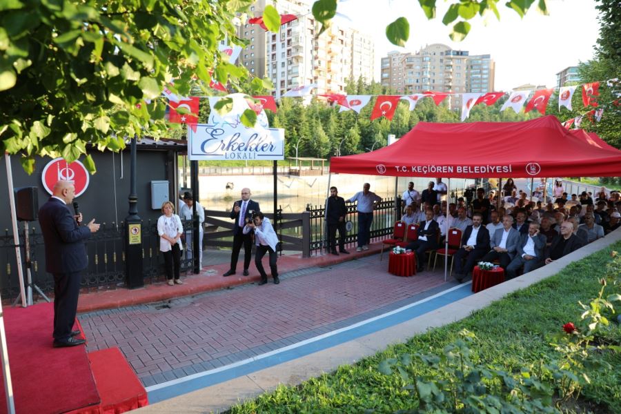 KEÇİÖREN’DE ERKEKLER LOKALİ HİZMETE BAŞLADI
