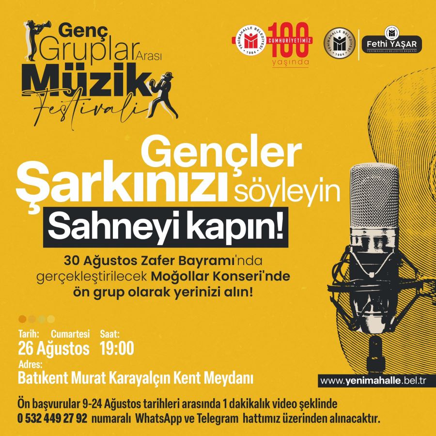 Sesine güvenen gençlere sahne fırsatı 
