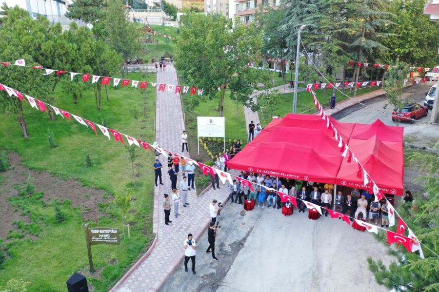 KEÇİÖREN’DE YUSUF KURTBEYOĞLU PARKI HİZMETE AÇILDI