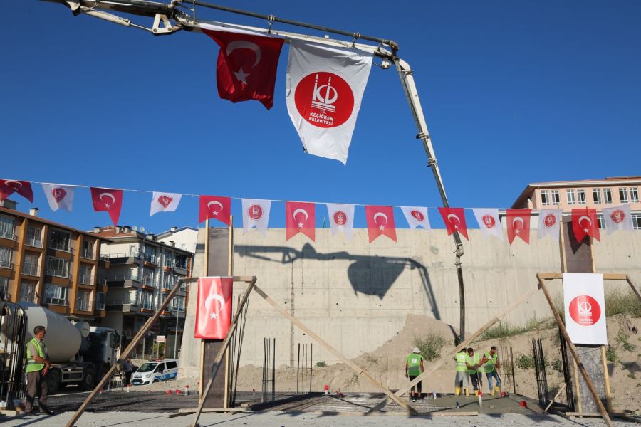 KEÇİÖREN’DE YENİ KAPALI SPOR SALONUNUN TEMELLERİ ATILDI