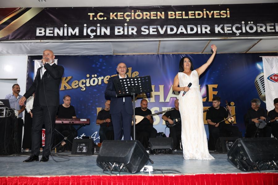 KEÇİÖREN’DE COŞKULU MAHALLE KONSERİ