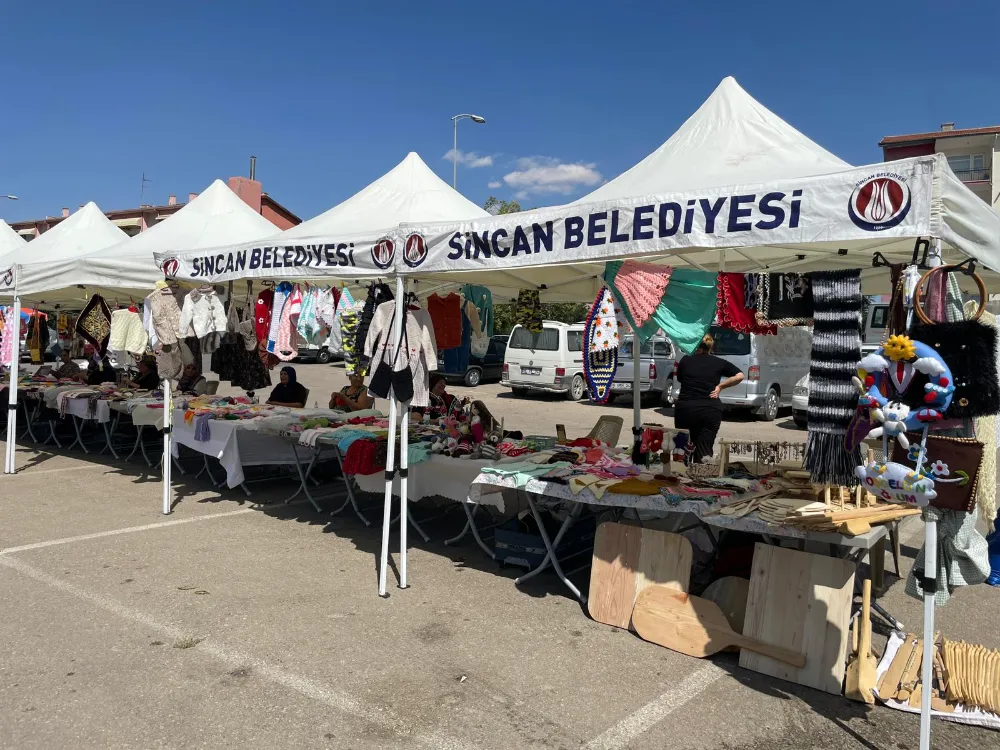 SİNCANLI HANIMLAR EMEKLERİNİ KAZANCA DÖNÜŞTÜRÜYOR