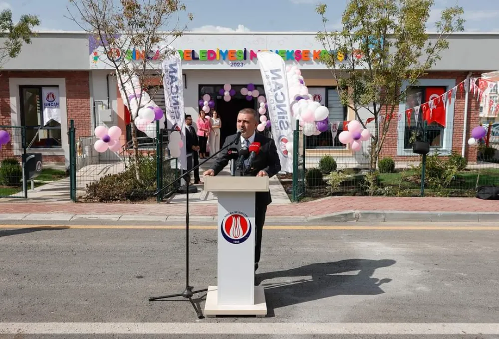 SİNCAN BELEDİYESİ MENEKŞE KREŞİ TÖRENLE HİZMETE AÇILDI