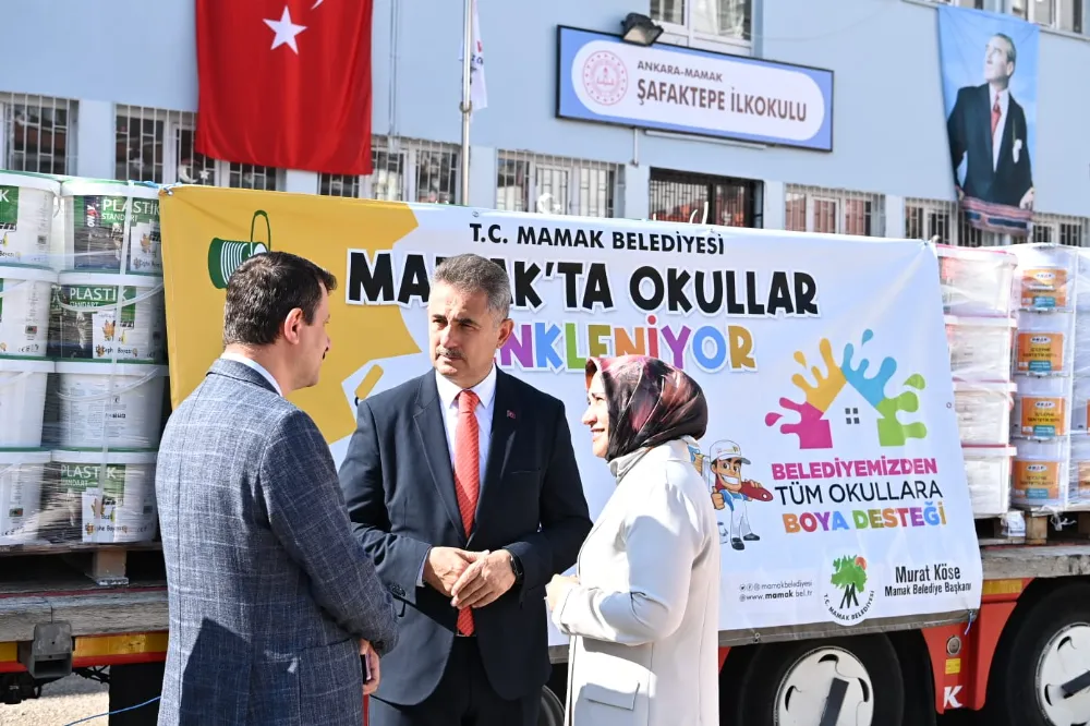 Mamak’ta Okullar Renkleniyor