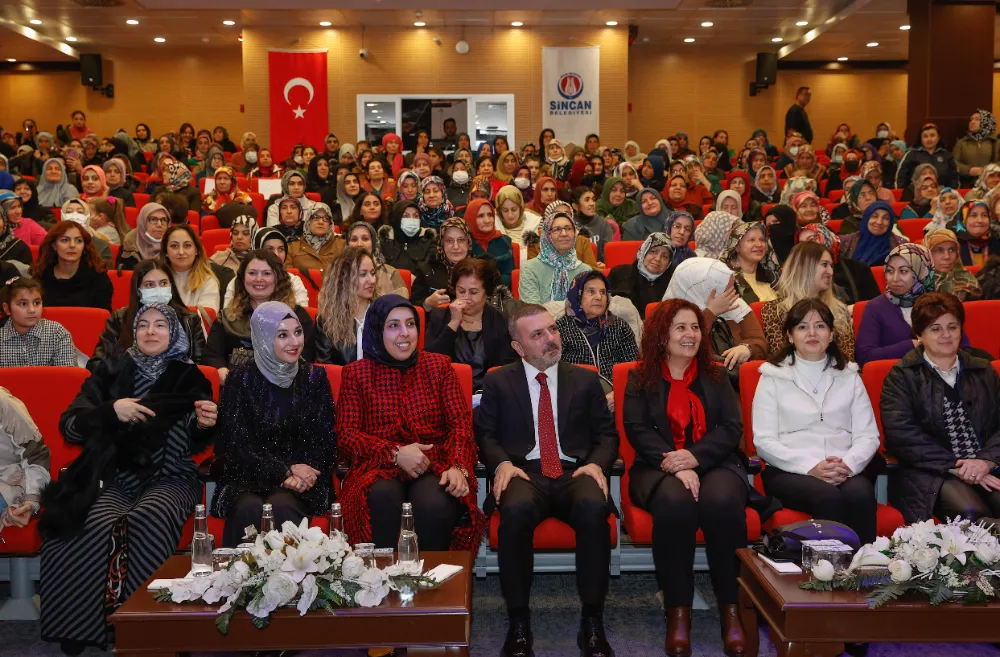 SİNCANLI HANIMLARA AİLE BİRLİĞİNDE ŞEFKAT VE ÖZDEĞER ANLATILDI
