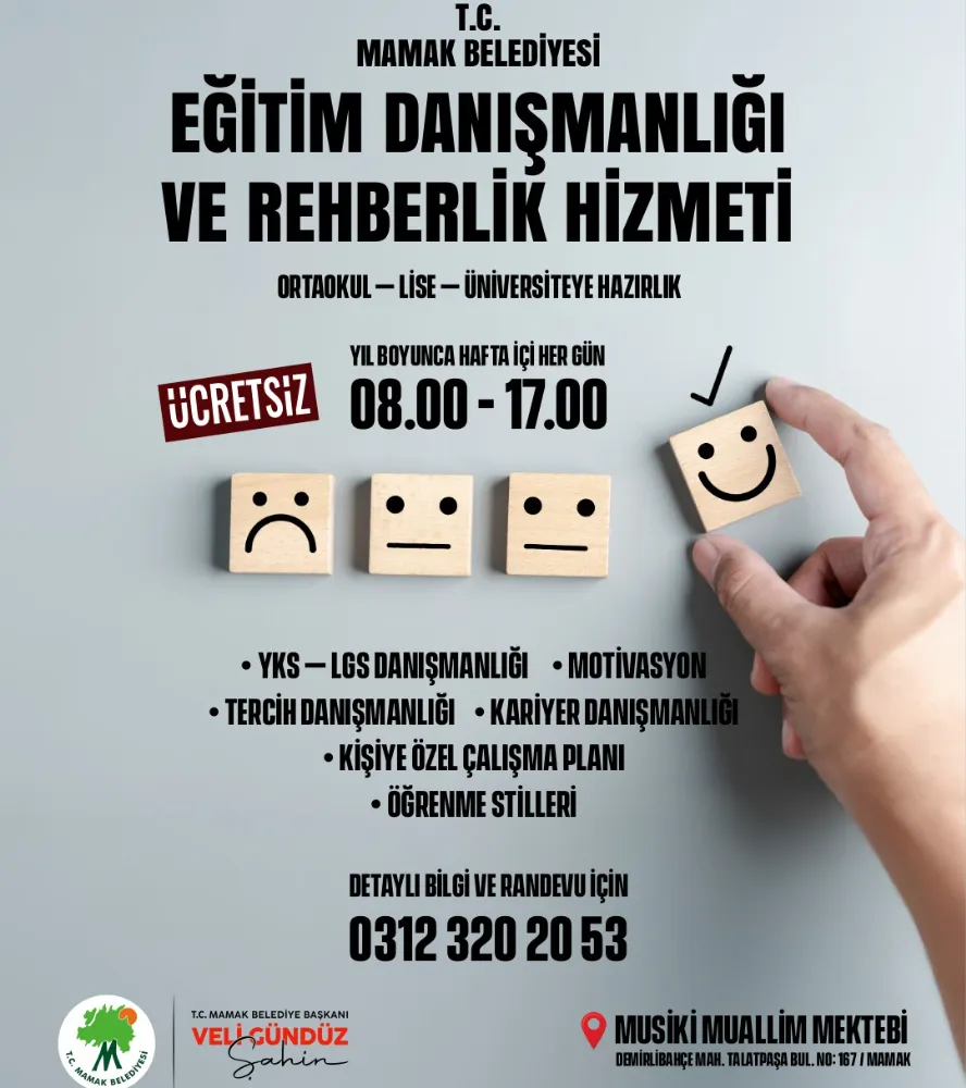 Mamak Belediyesi’nden Öğrencilere Ücretsiz Danışmanlık Hizmeti